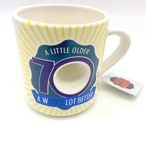 Papel Midlife Madness 70th Birthday Mug: A Little Older, A wHOLE Lot Better! NWT